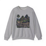 Andean Cliffside Inca Citadel Graphic Unisex Sweatshirt
