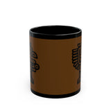 Aztec Glyph Black Mug