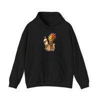 Cute Chibi Inca Warrior and Llama Cartoon Unisex Hoodie