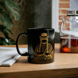 Distress Peruvian Traditional Woman Black Mug
