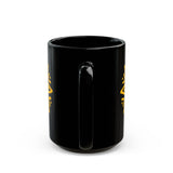 Mesoamerican Sun Face Black Mug