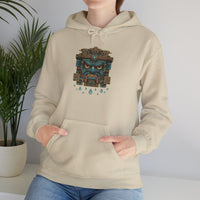 Tlaloc Rain God Stone Face Glyph Unisex Hoodie