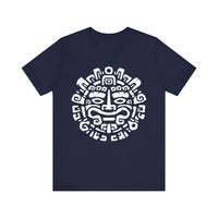 Andean Dual God Symmetry Tribal Glyph Style Unisex T-Shirt