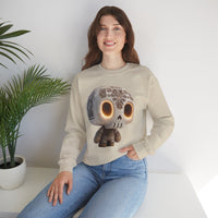Glow-Eyed Aztec Skull Chibi Unisex Sweatshirt