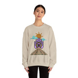 Eye of the Sun Pyramid Illustration Unisex Sweatshirt