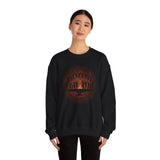 Tribal Ceremony Around Sacred Fire Glyph Style Unisex Sweatshirt