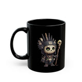 Dark Inca Shaman Spirit Skull Black Mug