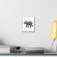 Hairless Mayan Dog Illustration Canvas