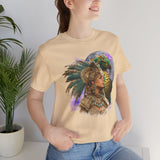 Aztec Quetzalcoatl Priestess Under Moon Unisex T-Shirt