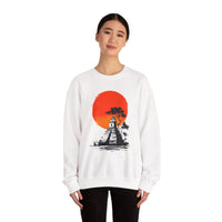 Tikal Sunset Temple Minimalist Art Unisex Sweatshirt