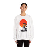 Tikal Sunset Temple Minimalist Art Unisex Sweatshirt