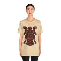 Aztec Fire Warrior Mask Unisex T-Shirt