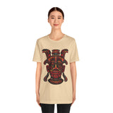 Aztec Fire Warrior Mask Unisex T-Shirt