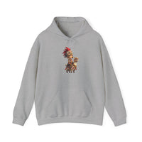 Chibi Inca Empress on Llama Unisex Hoodie
