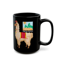 Sacred Llama of the Inca Andes Black Mug