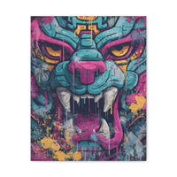 Mayan Urban Jungle Jaguar Art Canvas