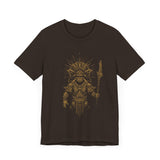 Warrior Shaman Tribal Glyph Gold Line Unisex T-Shirt
