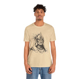 Inca Warrior Line Art Tribal Design Unisex T-Shirt