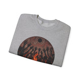 Sacred Fire Tribal Ceremony Glyph Style Unisex Sweatshirt