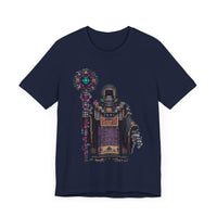 Cyber Temple Techno Priest Pixel Art Unisex T-Shirt