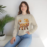 Aztec Jaguar Warrior Glyph Symbol Unisex Sweatshirt