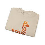 Inca Llama Rock Carving Style Unisex Sweatshirt