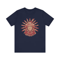 Aztec Sun Chief Feather Headdress Unisex T-Shirt