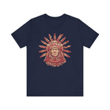 Aztec Sun Chief Feather Headdress Unisex T-Shirt