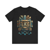 Tlaloc Ancient Rain Mask Glyph Unisex T-Shirt