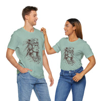 Aztec Warrior Woman Jaguar Spirit Sketch Unisex T-Shirt