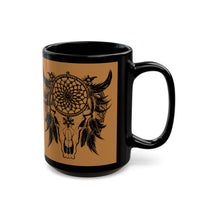 Tribal Thunderbird Sacred Symbol Illustration Black Mug
