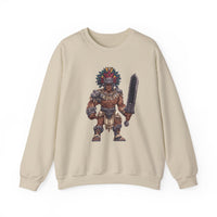 Obsidian Blade Fighter Pixel Art Unisex Sweatshirt