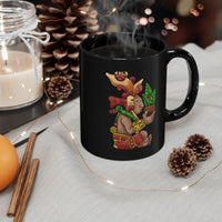 Centeotl Aztec Corn God Illustration Black Mug