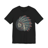 Vintage Native American Headdress Graphic Unisex T-Shirt