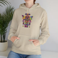 Psychedelic Mesoamerican Totem Mask Unisex Hoodie