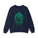 Quetzalcoatl Feathered Serpent God Dark Portrait Unisex Sweatshirt
