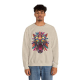 Rainbow Jaguar Mask Comic Style Unisex Sweatshirt
