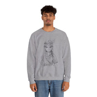 Brave Inca Girl Ink Warrior Portrait Unisex Sweatshirt