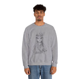 Brave Inca Girl Ink Warrior Portrait Unisex Sweatshirt