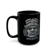 Mayan Sacred Head Stone Black Mug