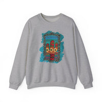 Glitter Serape Cactus on Leopard Burst Illustration Unisex Sweatshirt