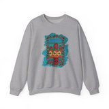 Glitter Serape Cactus on Leopard Burst Illustration Unisex Sweatshirt