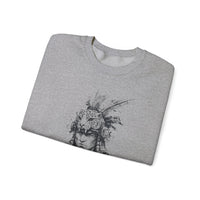 Jaguar Warrior Ink Portrait Unisex Sweatshirt