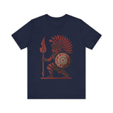 Young Warrior Glyph Pre-Hispanic Style Unisex T-Shirt