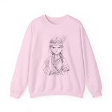 Brave Inca Girl Ink Warrior Portrait Unisex Sweatshirt