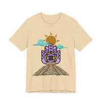 Eye of the Sun Pyramid Illustration Unisex T-Shirt