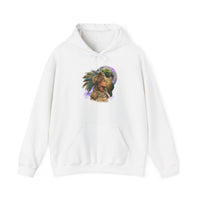 Aztec Quetzalcoatl Priestess Under Moon Unisex Hoodie
