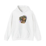 Aztec Quetzalcoatl Priestess Under Moon Unisex Hoodie