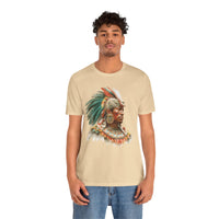 Maya Elder Warrior Watercolor Portrait Unisex T-Shirt
