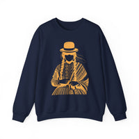 Distress Peruvian Traditional Woman Unisex Sweatshirt